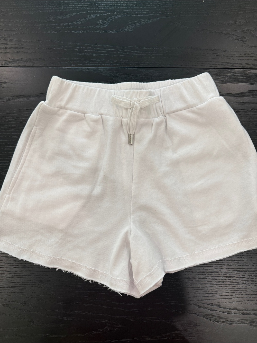 Habitual Kid White Elastic Waist Drawstring Athletic Shorts